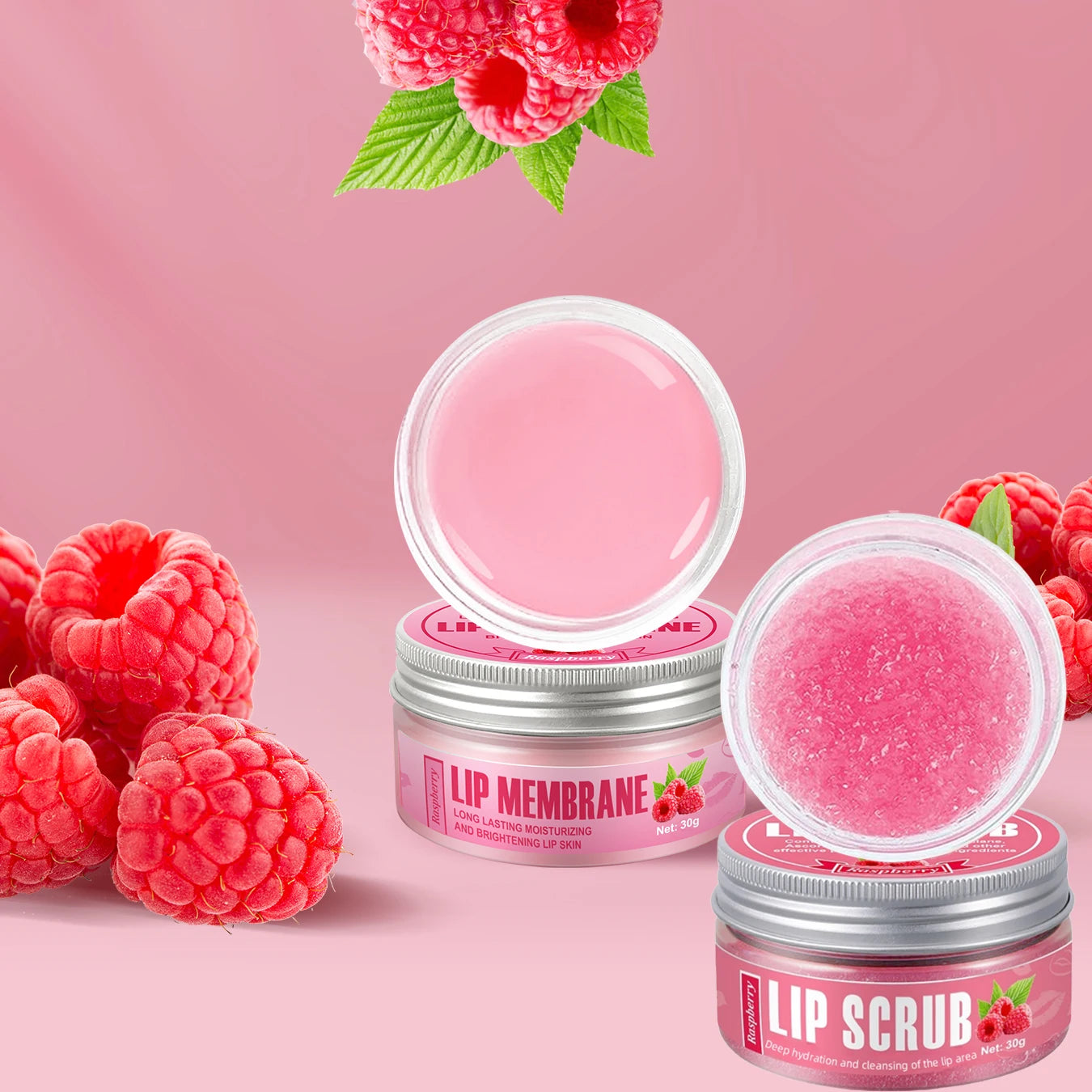 Gommage Lèvres Framboise - Exfoliant Doux Hydratant
