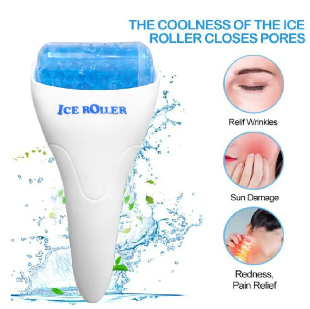 Rouleau de glace refroidissant facial réutilisable
