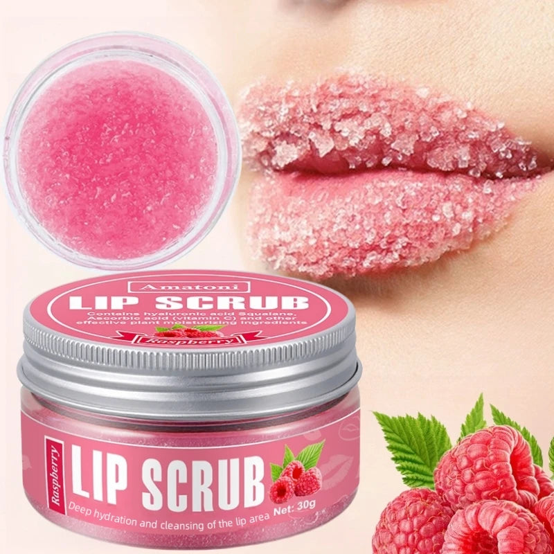 Gommage Lèvres Framboise - Exfoliant Doux Hydratant