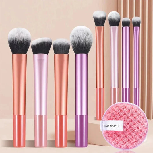 Professional Makeup Brush Set - Soft Synthetic Bristles for Foundation, Blush and Eyeshadow