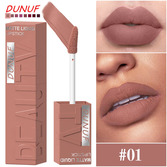 Nude Matte Liquid Lipstick - 8 Long-Lasting Velvet Shades