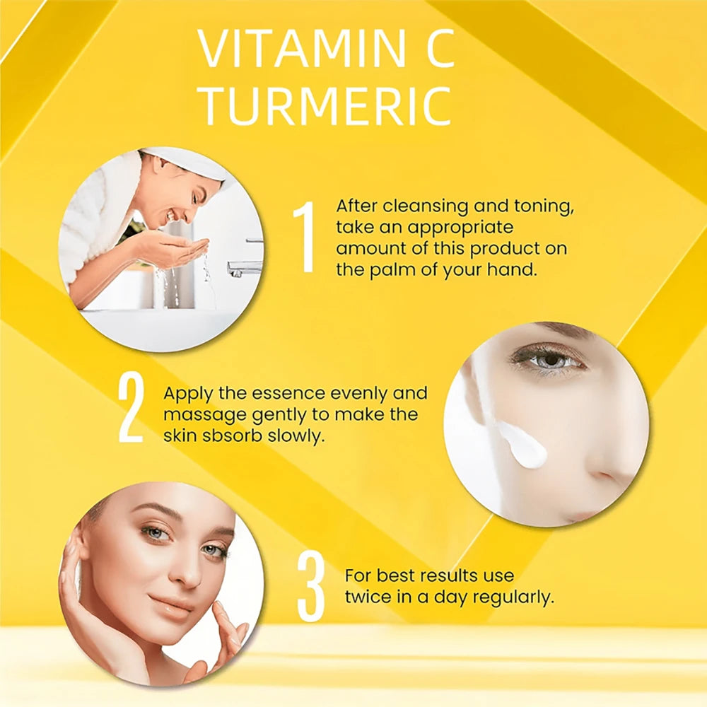 Vitamin C face cream with turmeric, retinol, moisturizing, firming, hyaluronic, brightening, repairing, smoothing, skin care 