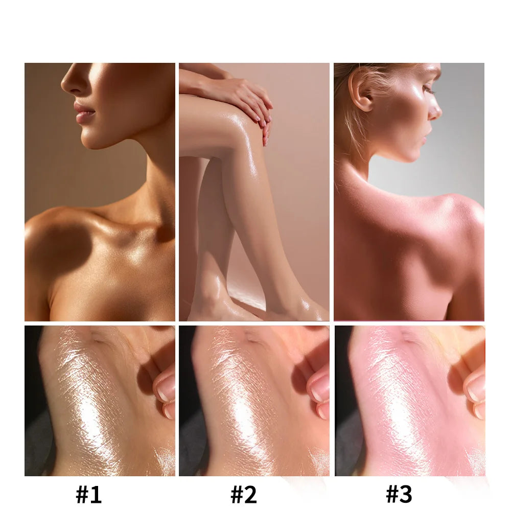 Huile Corps Glow Shimmer Bronze - Hydratant Scintillant Non Gras