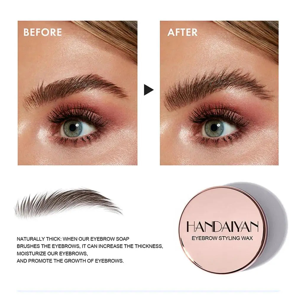 Handaiyan Clear Eyebrow Fixing Gel - Lamination Effect with Brush
