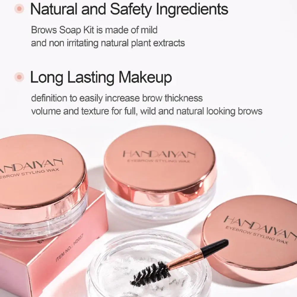 Handaiyan Clear Eyebrow Fixing Gel - Lamination Effect with Brush