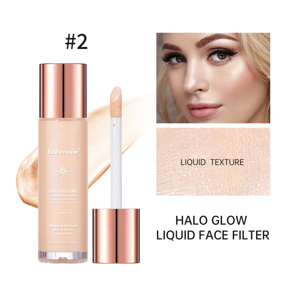 Glow Filter Liquid Highlighter - Shimmering Face and Body Highlighter