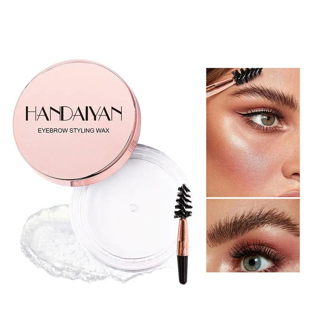 Handaiyan Clear Eyebrow Fixing Gel - Lamination Effect with Brush