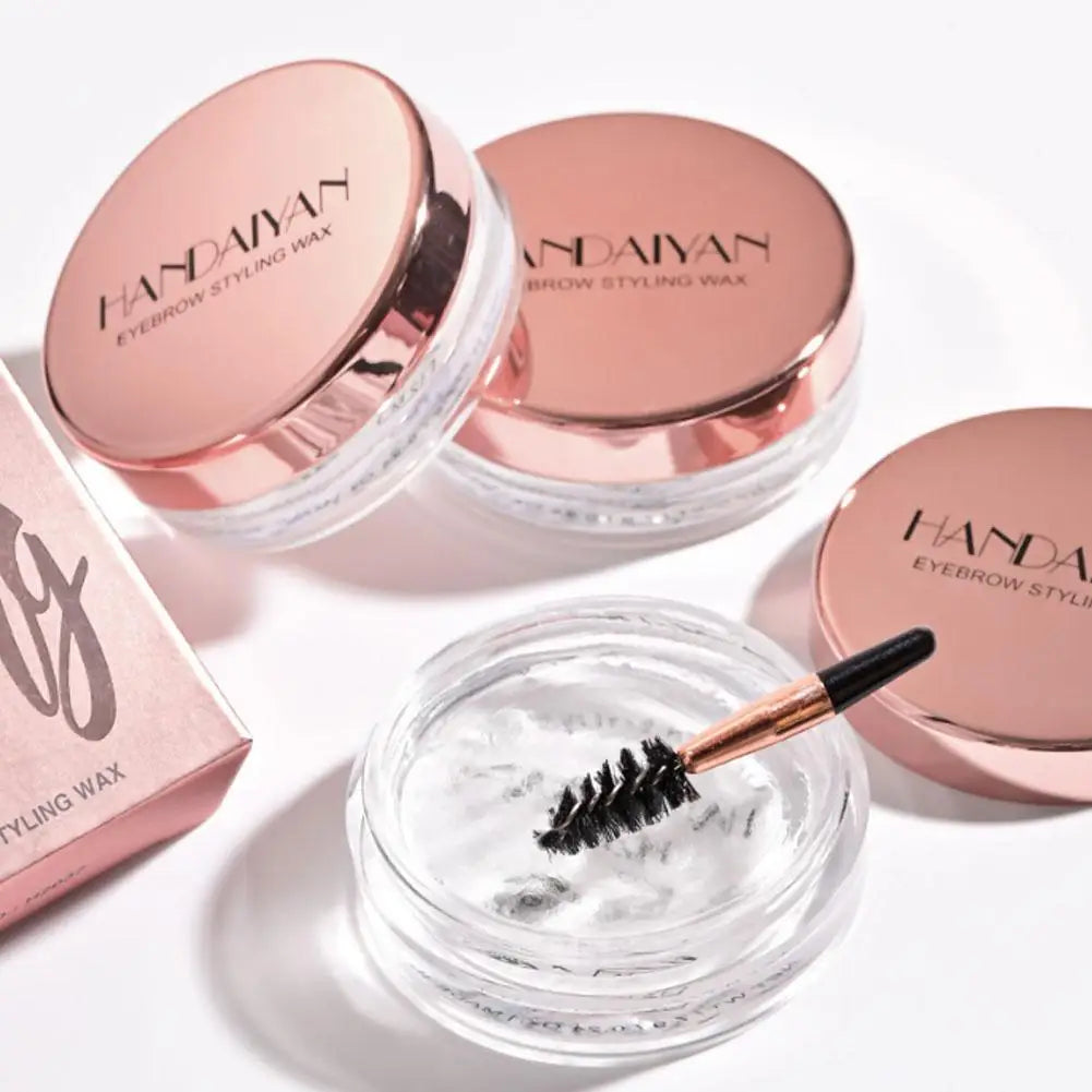 Handaiyan Clear Eyebrow Fixing Gel - Lamination Effect with Brush