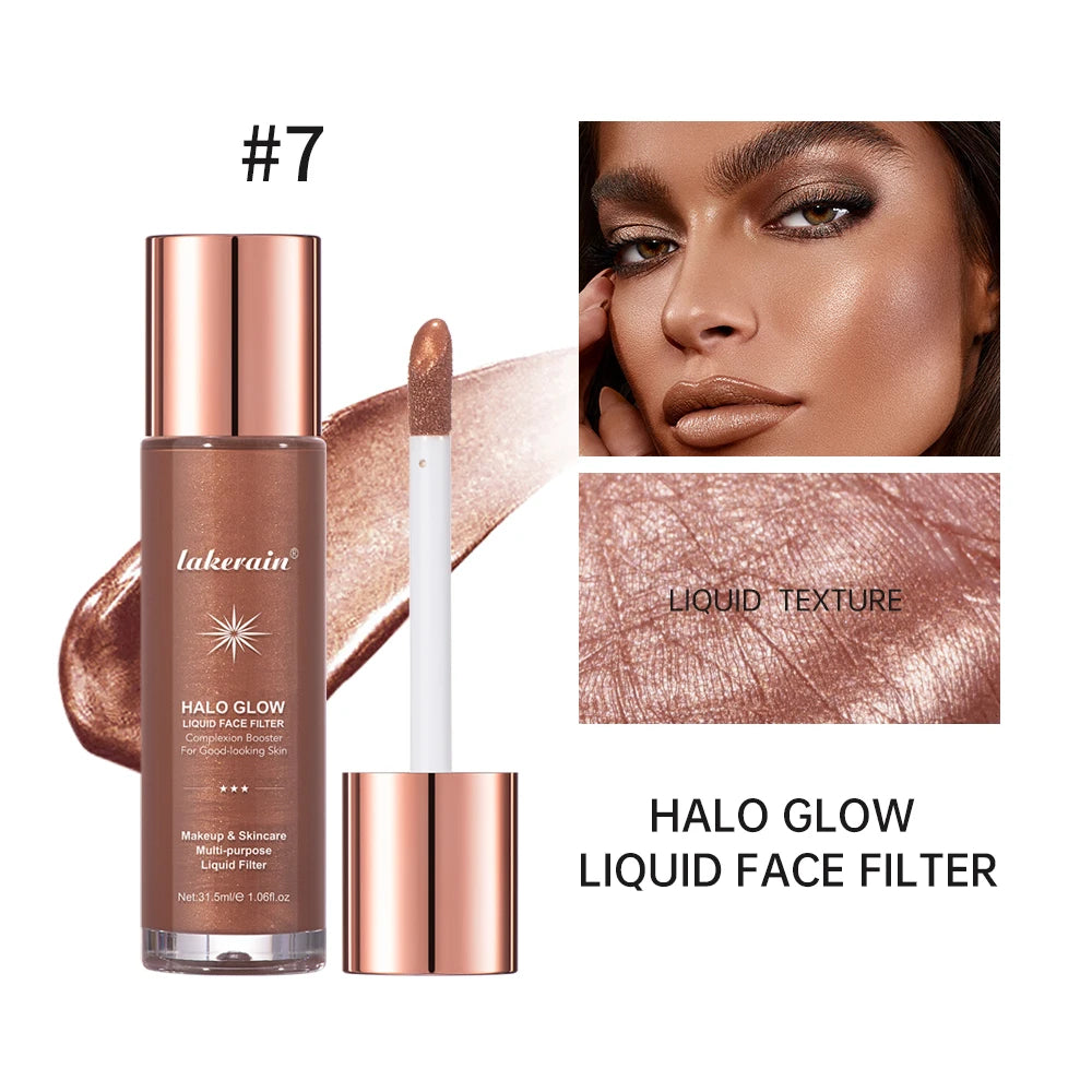 Glow Filter Liquid Highlighter - Shimmering Face and Body Highlighter