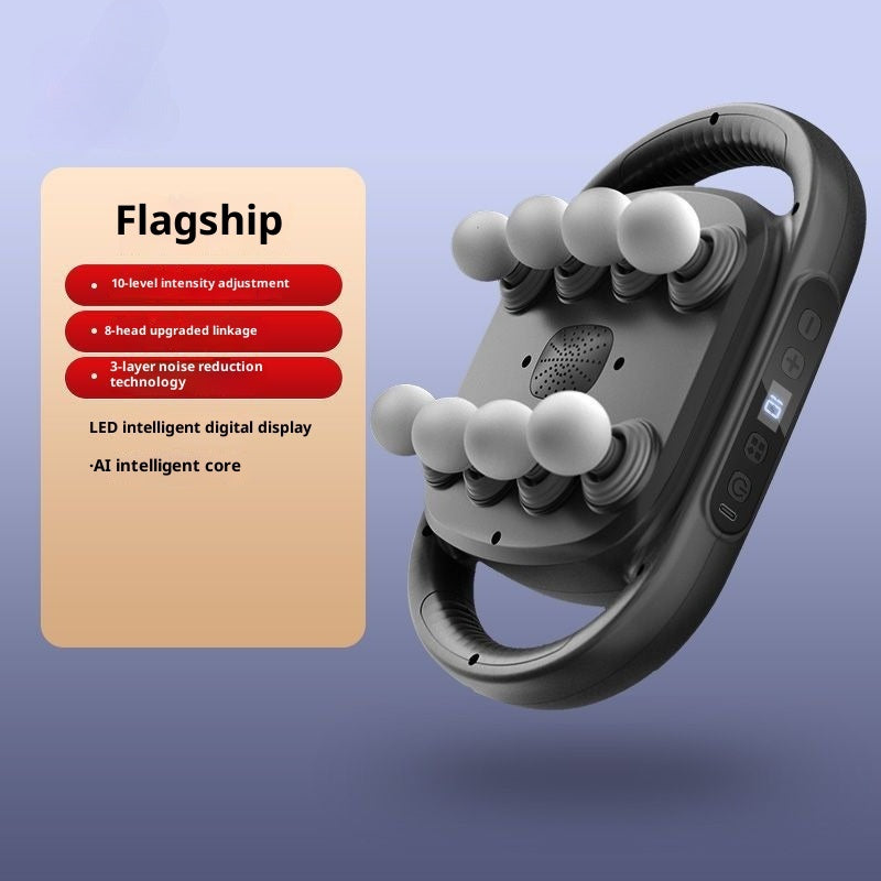 Pistloet de Massage Professionnel Multi-Têtes - Relaxation Musculaire Corps Entier